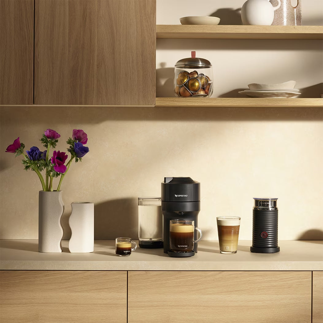 Vertuo Pop+ Liquorice Black & Aeroccino Bundle