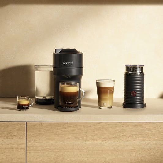 Vertuo Pop+ Liquorice Black & Aeroccino Bundle