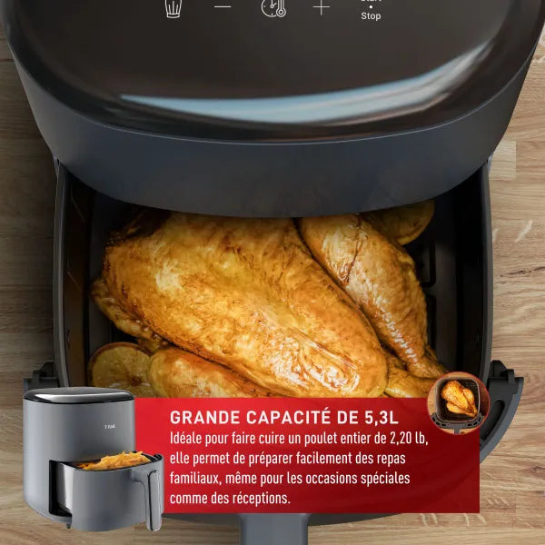 Friteuse à air T-fal Easy Fry Max, capacité de 5 L, 10 programmes de cuisson automatique