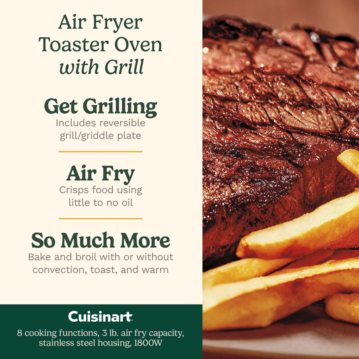 Air Fryer Convection Oven with Grill