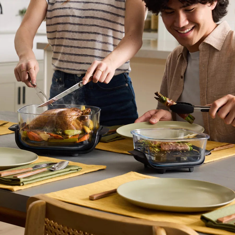 Système de cuisson à air chaud portable Ninja Crispi™ 4 en 1 en verre